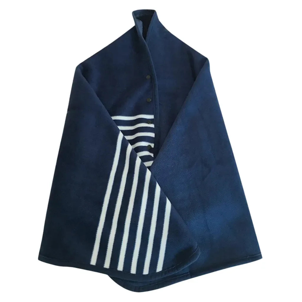 1pc Wearable Blankets Shawl Blanket Flannel Lazy Casual Office Blanket