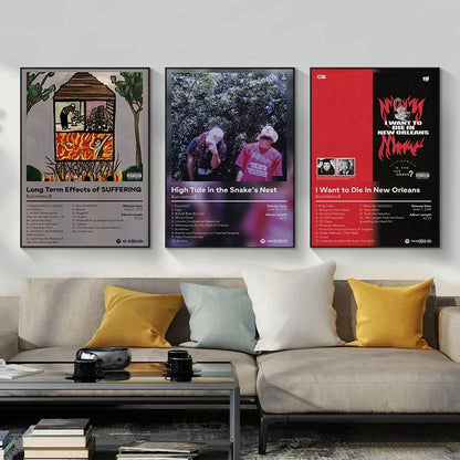 Classic Singer Suicideboy Posters Wall Art Canvas Paintings and Prints HD Pictures for Living Room Bedroom Home Decor Gifts