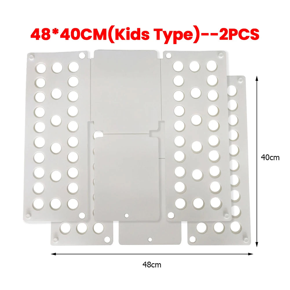 Plastic Folding Clothes Board Easy and Fast Kids Laundry Folder Folding Shirt Board Home Storage Tools for Quick Folding Clothes