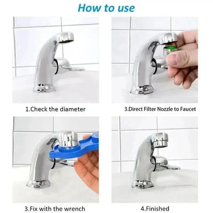 10PCS Basin Tap Filter-Tap Aerator- Faucet Plastic Insert Replacement Nozzle Filter - Faucet Flow Restrictor Replacement Parts