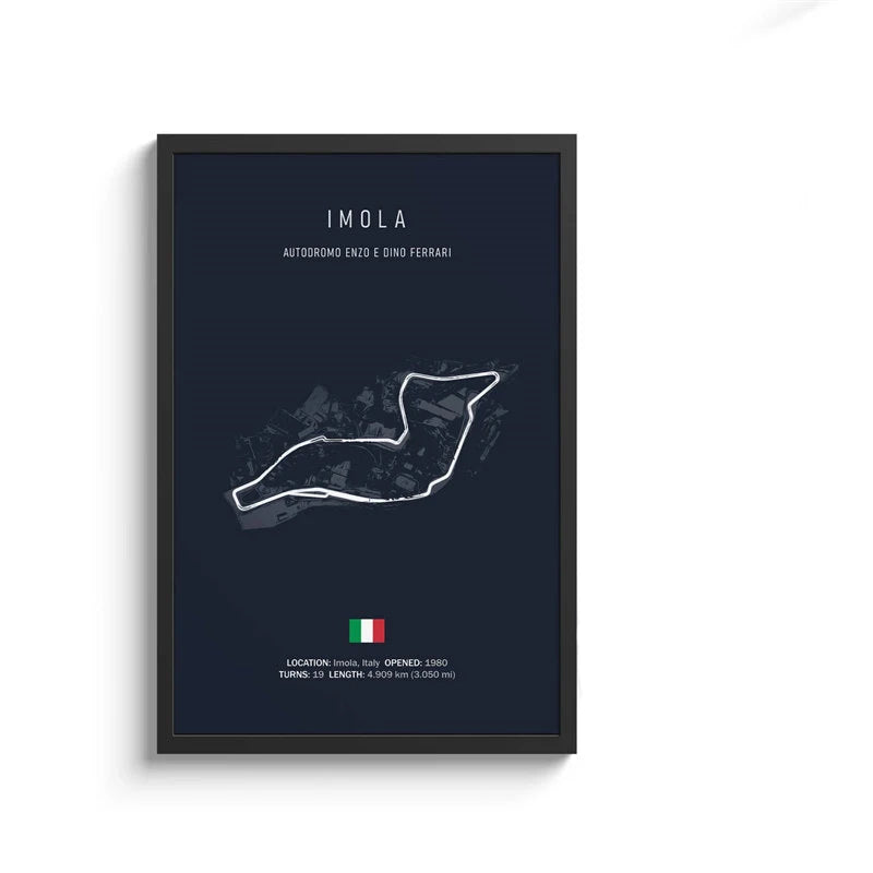 F1 Internationa Track Circuit Canvas Painting F1 Imola Wall Art Nordic Poster Aesthetic Motorsport Race Picture For Home Decor