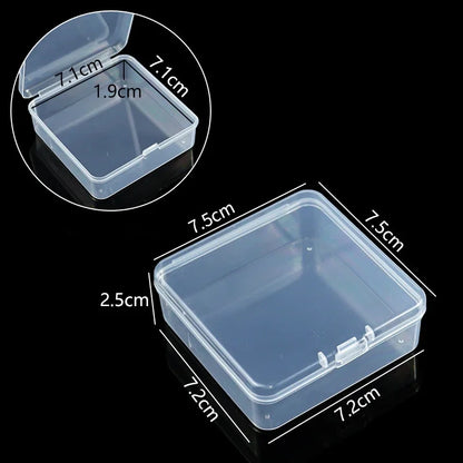 PP Storage Box Mini Transparent Plastic Case Container Square Rectangle Packaging Box for Jewellry Beads Small Items
