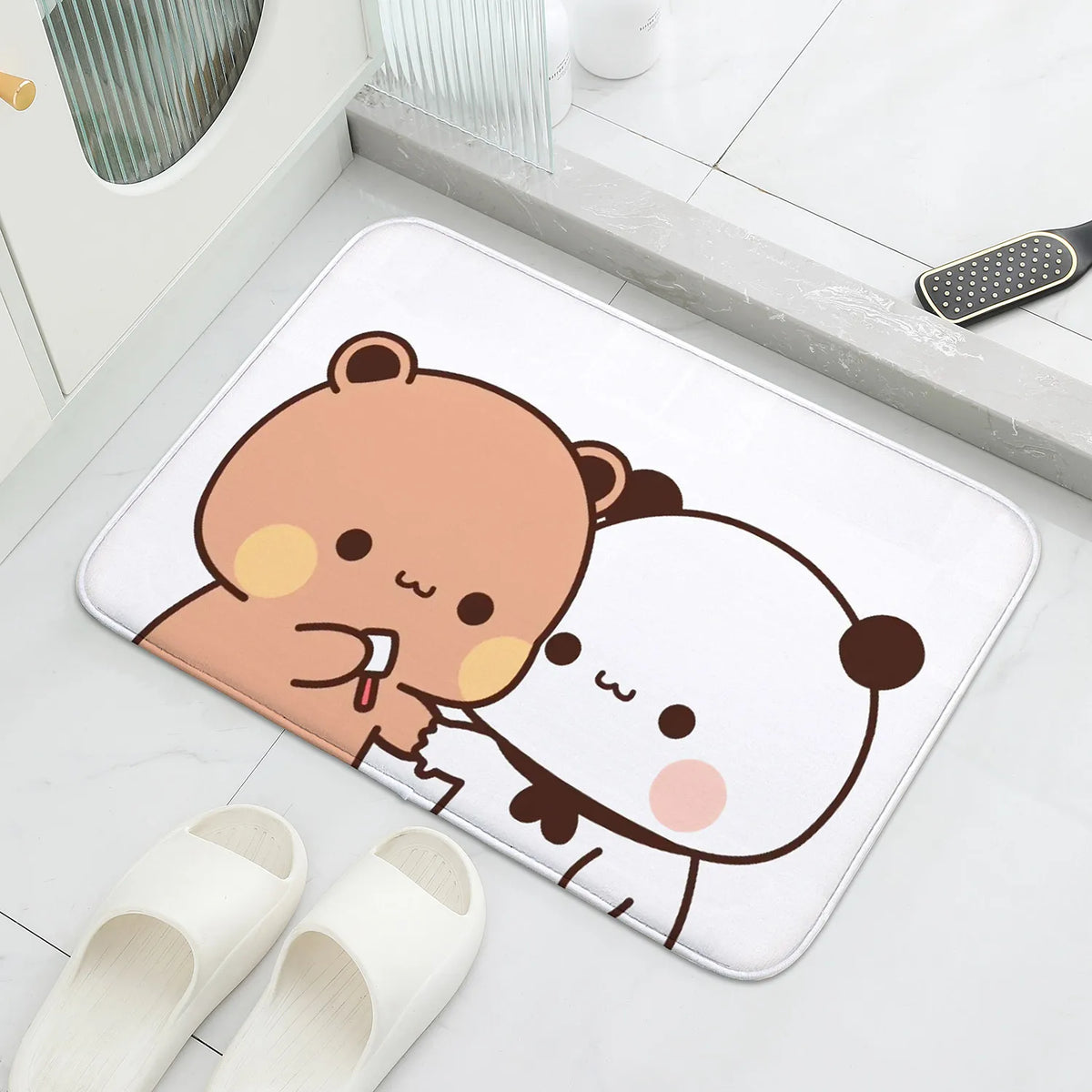 1Pc Bubu and Dudu Cute Cartoon Welcome Mat Entrance Doormat Balcony Bathroom Floor Mats Non-slip Rug Bedroom Carpet Home Decor