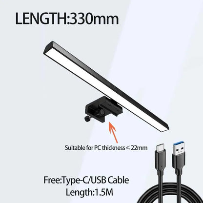 LED Monitor Light Bar Dimmable Night Light with 3 Colors Desk Lamp Learning Office Reading Eye Protection Screen Hanging Light
