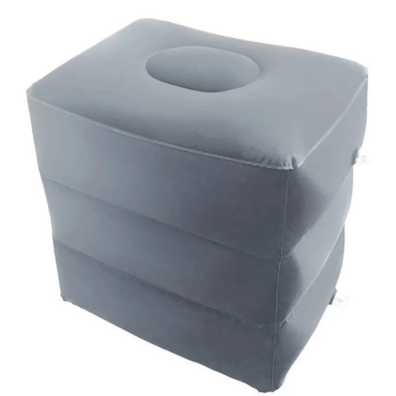 PVC Kids Flight Sleeping Footrest Pillow Resting Pillow On Airplane Car Bus Pillow Inflatable Travel Foot Rest Pillow Foot Pad