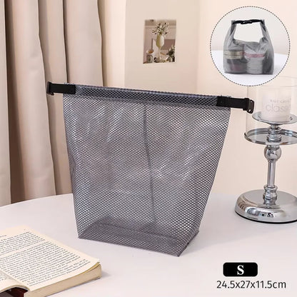 1PC/2PCS Travel Makeup Storage Bag - Large Capacity, Waterproof, Hand-Held, Suitable For Outdoor Swimming And Carrying.