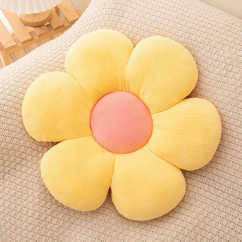 35CM Colorful Flowers Plush Pillow Plant Petal Cushion Stuffed Toys  Home Decoration Gifts