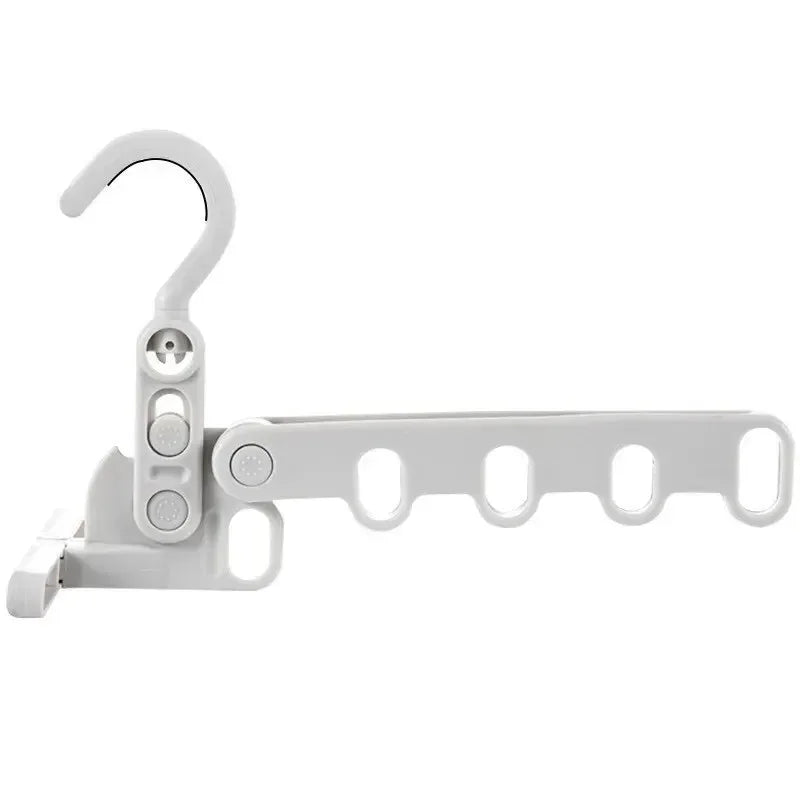 5-Hole Portable Clothes Hanger Foldable Travel Drying Rack for Hotel Camping Backpacking