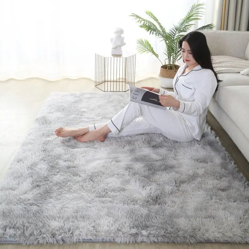 Fluffy  Carpet Living Room Plush Lounge Rug in The Bedroom Floor Mat Soft Velvet Carpets For Children Kids Decoration  ﻿