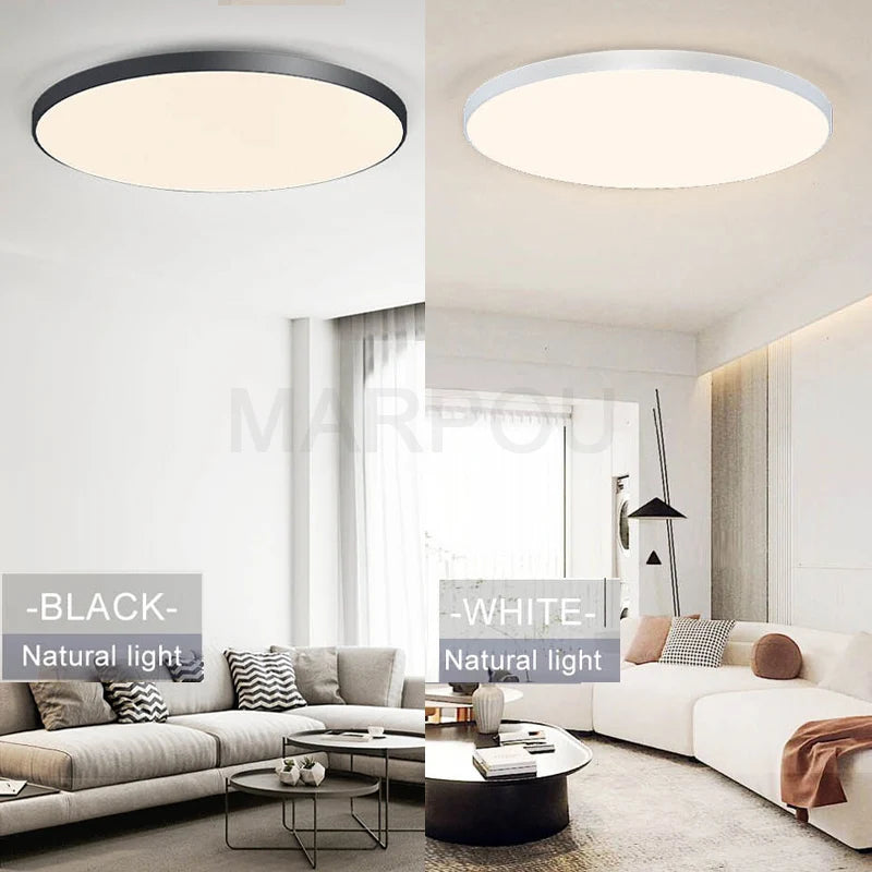 MARPOU Big Size Smart ceiling lamp led lamp for bedroom 80W ceiling lights with Remote control Dimmable led lights for room