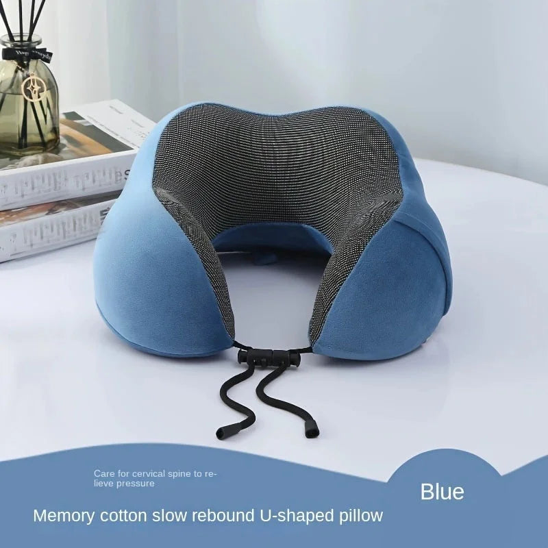 1pc Slow Rebound Travel Pillow,U-shaped Headrest Neck SupportPillow,Nap Pillow Travel Airplane Pillow For Office travel Airplane
