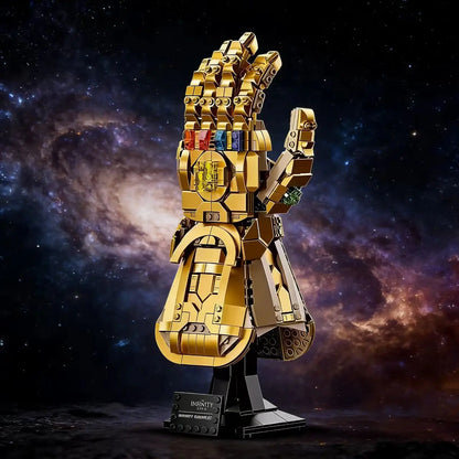 MOC 590PCS Infinity Stones Gloves Building Block Model Ornament Finger Snap Gloves Kit Birthday Gift Festival Party Gifts