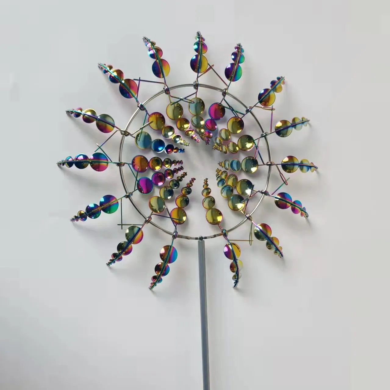 Wind Spinner,Windmill Rotating,Garden Decoration Outdoor Metal Garden Art Outdoor Decor