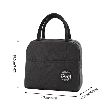 Portable Oxford Lunch Bags Fresh Cooler Pouch For Office Students Convenient Lunch Box Food Container Bag