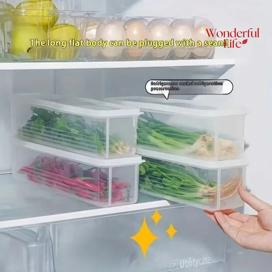 Refrigerator fresh-keeping storage box, fresh-keeping artifact,Small Food Preservation Boxes,Transparent Sealed Storage Box