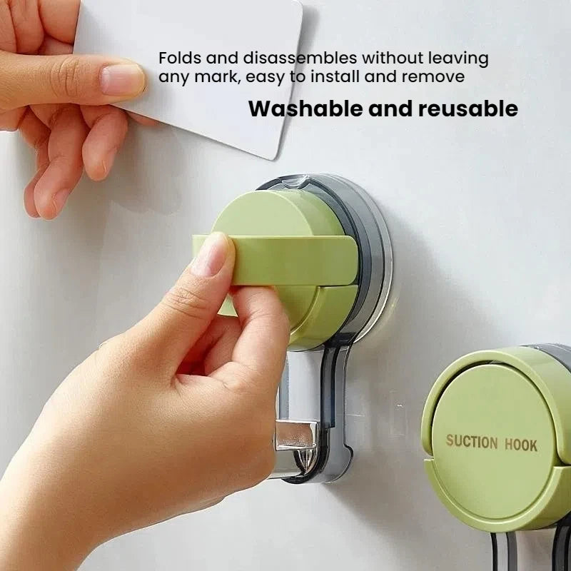 Suction Hooks Strong Vacuum Power Traceless No-Drilling Adhesive Hooks for Home Bathroom Kitchen Door Back and Toilet Area