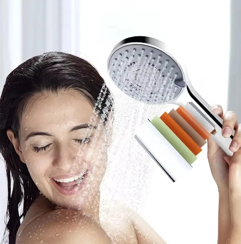 Shower 3 Kit Boosted 5-Speed Large Water Outlet Shower Set Of 3-Piece Household Handheld Large Panel Bathroom Shower