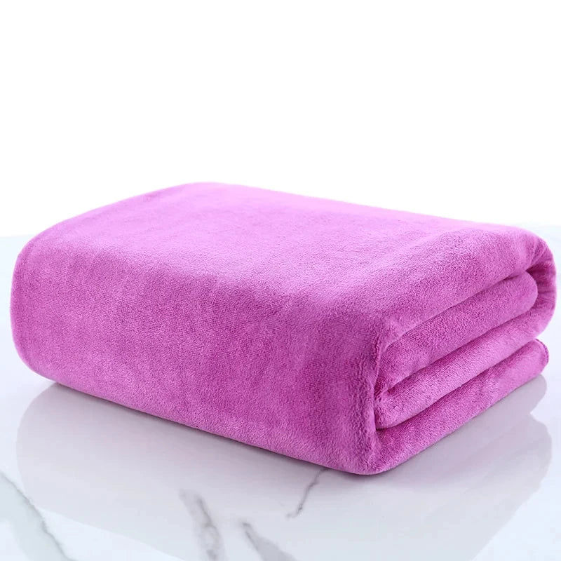 A big towel Beauty salon adult thickening large bath towels that soft absorb water do not shed hair multi-purpose micrmicrofiber