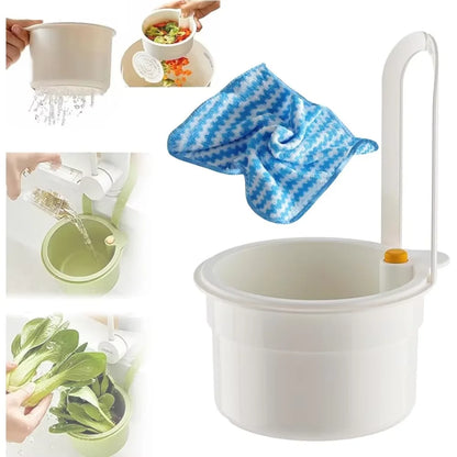 Creative Sink Hanging Strainer Basket Openable Bottom Cover Detachable Kitchen Garbage Filter Multifunctional Quickly Drain