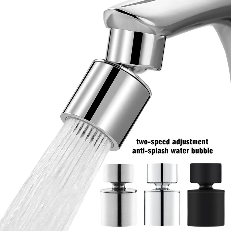 Brass New 2 Mode Washbasin Faucet Nozzle 360° Rotary Splashback Faucet Aerator Kitchen Sink Pressurized Faucet Aerator Bubbler