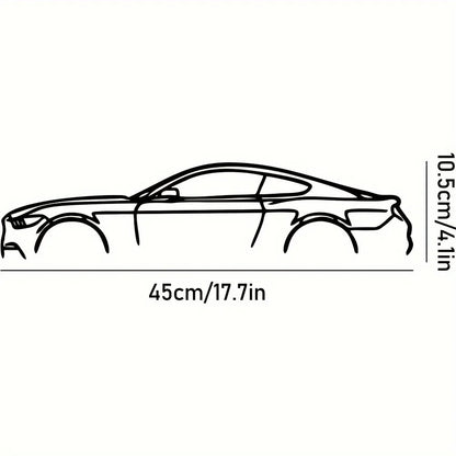 HelloYoung Metal Racing Car Wall Art Durable Sports Decor for Kids Room