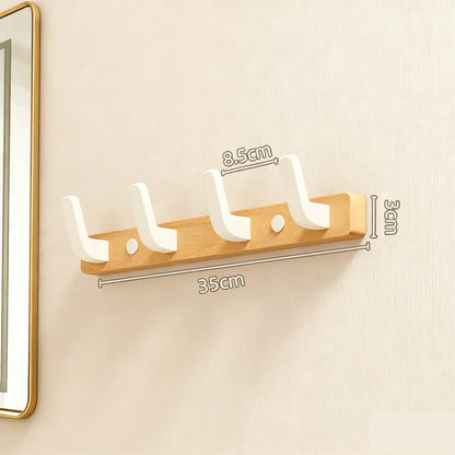 Coat Rack Wall Mount shelf Entryway Wall Hanger for Towels Wooden Coat Hooks Hook Storage Rack  for Bedroom Bathroom Kitchen