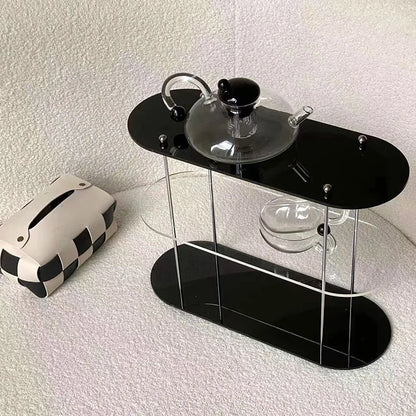 Ins Style Acrylic Storage Rack Desktop Organizer Perfume Jewelry and Cups Display Stand 3 Layers Removable Decorative Shelf