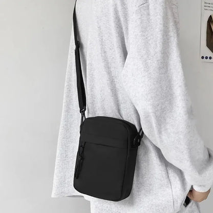 Canvas Women's Crossbody Bag Trend Shoulder Handbag Korean Solid Color Student Phone Bag Simple Shopper Bags Purse