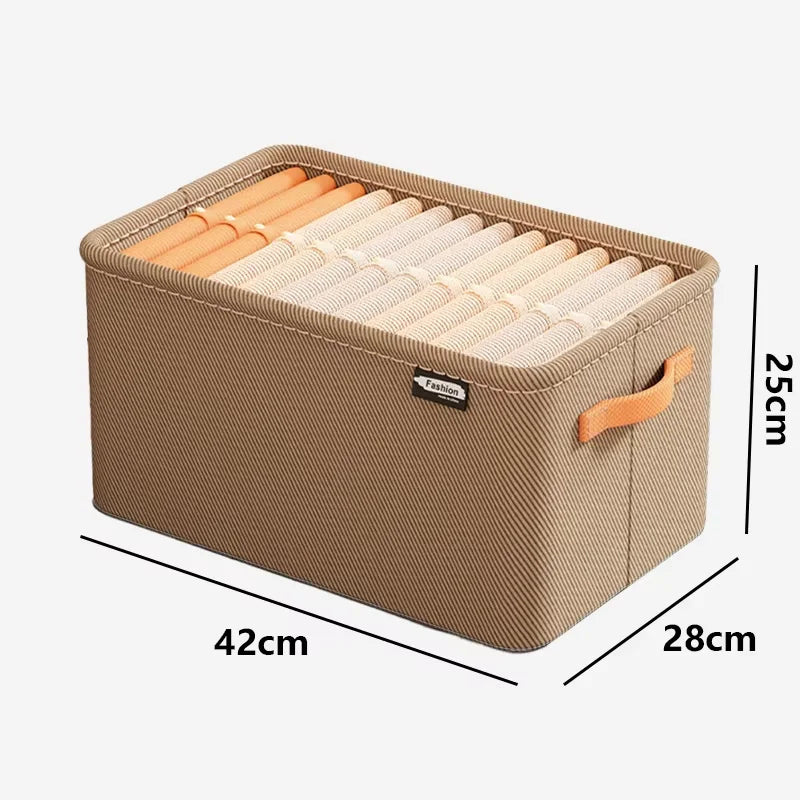 Thickened Pants Storage Box Foldable 9/7 Grids Organizer for Jeans Sweatshirt Shirt Wardrobe Organizers of Cabinets and Drawer