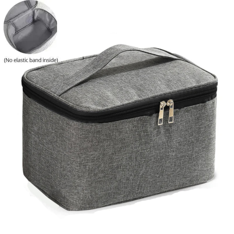 1pc Business Trip Men's Toiletry Bag Double Layer Large Capacity Cosmetic Bag Oxford Cloth Storage Bag Portable Handbag