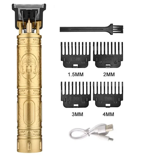 Vintage Cordless Hair Cutting Machine Portable Hair Clipper Electric Hair Trimmer USB Fast Charging Shaver Barber For Hairdresse