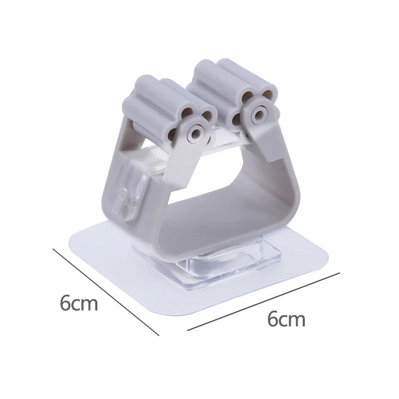 1-10Pcs Multi-Purpose Hooks Mop Holder Wall Mounted Mop Organizer Broom Hanger Hook Bathroom Waterproof Wall Kitchen Hook