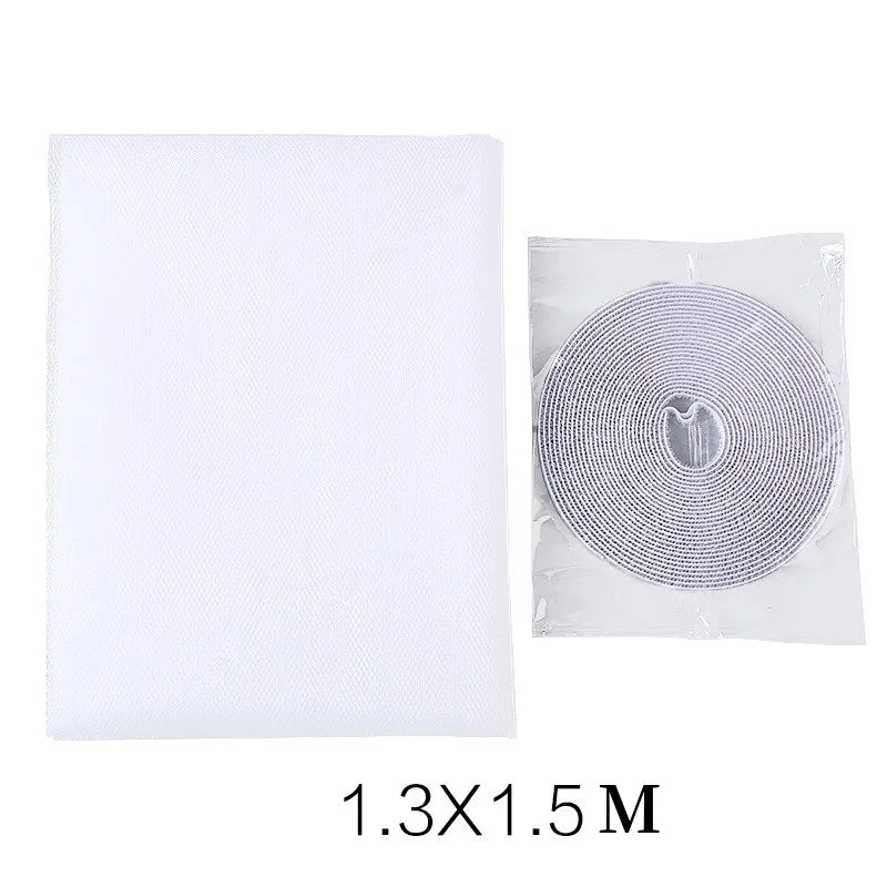 Anti Fly Mosquito Net Insect Bug Fly Screen Curtain Indoor DIY Self-Adhesive Window Mesh with Tape for Windows Accessories