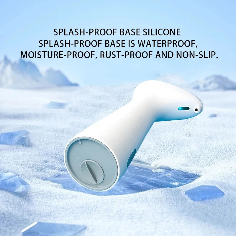 White Automatic Sensor Hand Soap Dispenser Smart Wash Handpiece High Quality ABS Waterproof for Bathroom
