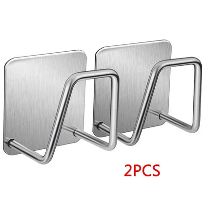 Kitchen Sponges Racks Self Adhesive Sink Sponges Drain Drying Rack Holders Kitchen Sink Accessories Dropshipping Stainless Steel