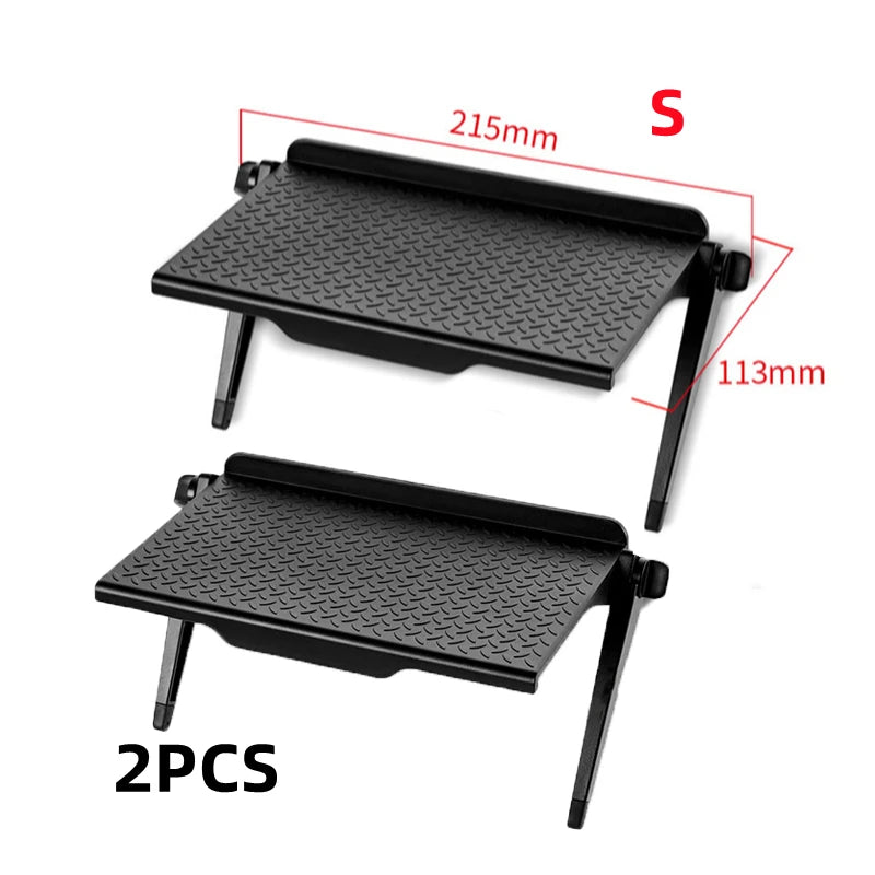 Adjustable TV Screen Top Storage Shelf Computer Monitor Screen Top Storage Rack TV Media Box Router Shelf Rack Home Organizer