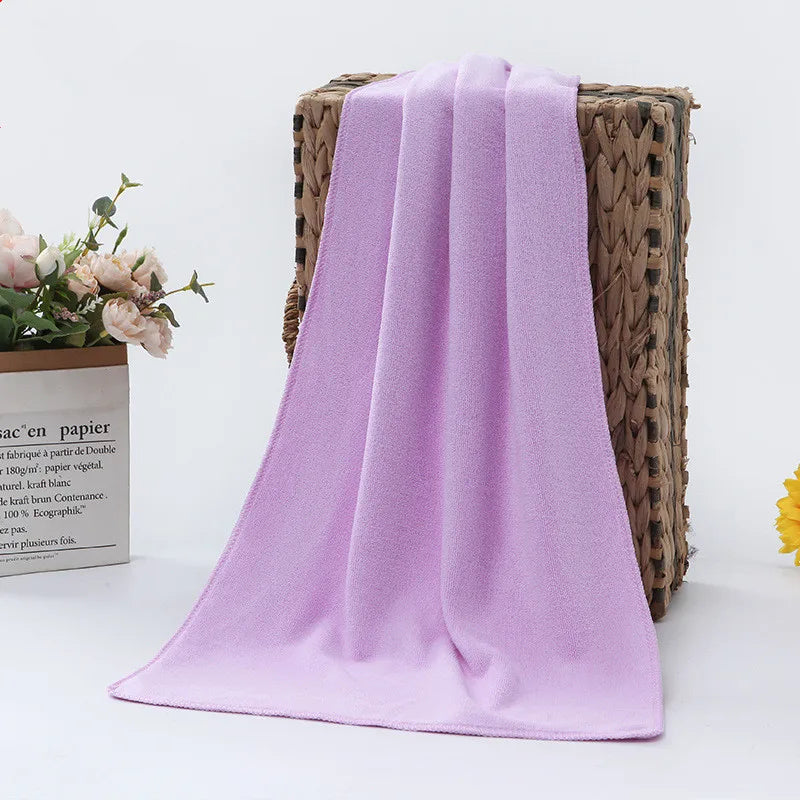 A big towel Beauty salon adult thickening large bath towels that soft absorb water do not shed hair multi-purpose micrmicrofiber