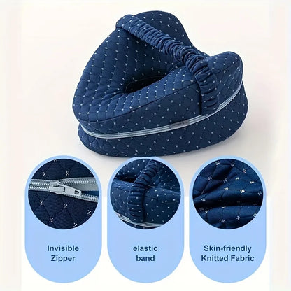 Orthopedic Sciatica Relief Memory Foam Leg Pillow - Hollow Heart Shape for Pregnancy Side Sleepers, Bed Sofa Comfort Support