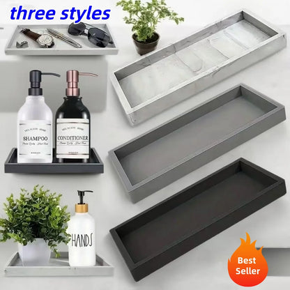 A multifunctional bathroom countertop storage tray, hand sanitizer shampoo display tray, jewelry display tray