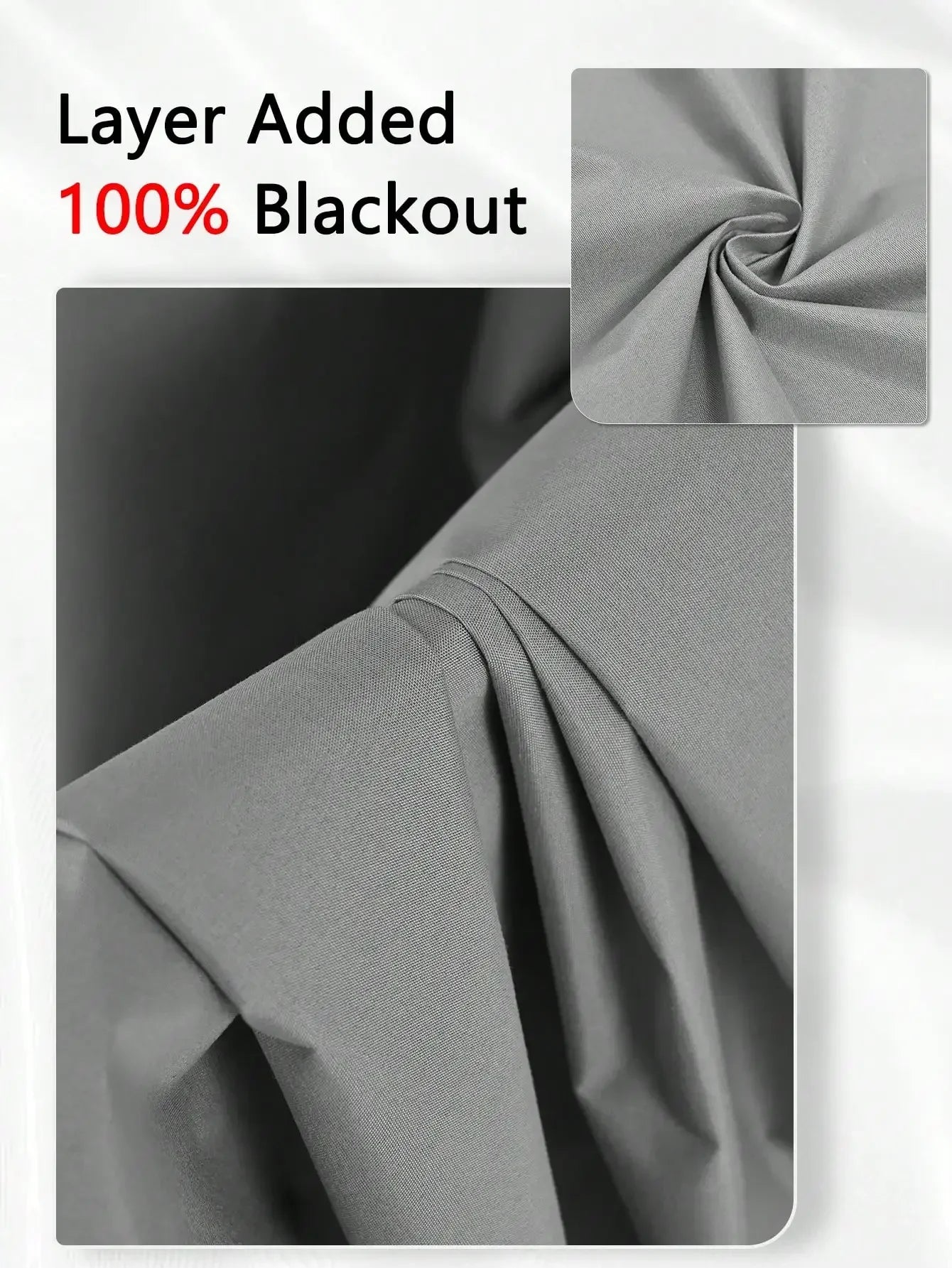 1panel Solid 100% Blackout Curtains with Grommets, Total Privacy Drapes for Bedroom, Living Room, Home Decor,Lightweight Curtain