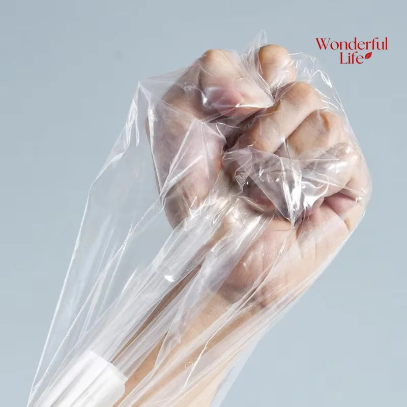10/45Pcs Reusable Storage Bags with Zipper Lock Food Grade Transparent Perfect for Kitchen Organization and Pantry