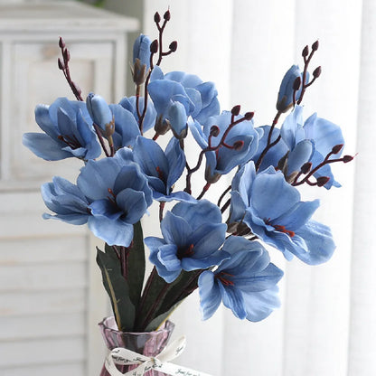 Artificial Flower Bride Bouquets Magnolia Home Decoration Simulated Bouquet Wedding Party Supplies Photography Props Accessories