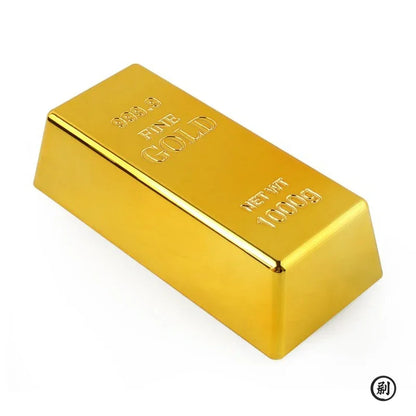 Fake Gold Bar Plastic Golden Paperweight Home Decor Bullion Simulation Decoration Crafts Creative Brick Toy Shop