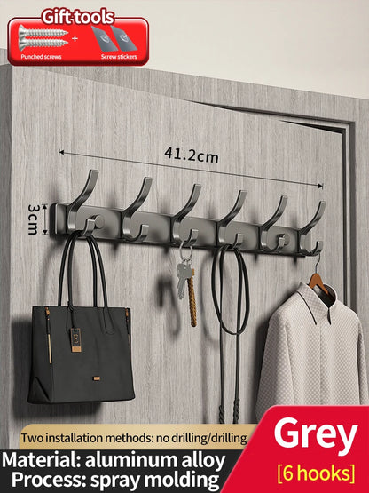 Punch-free Door Behind Hook Storage Wall Hanging Clothes Hanger Coat Hook no drill Hanger Bedroom Organizer Storage Kitchen Acce