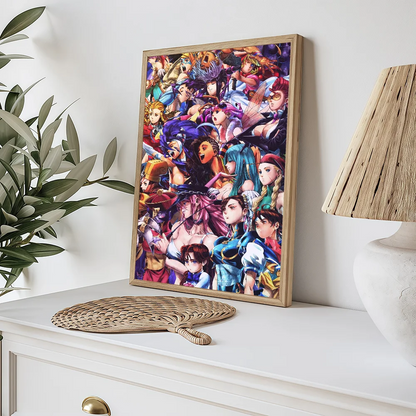 Darkstalkers Morrigan Aensland DIY Sticky Poster Waterproof Paper Sticker Coffee House Bar Home Decor