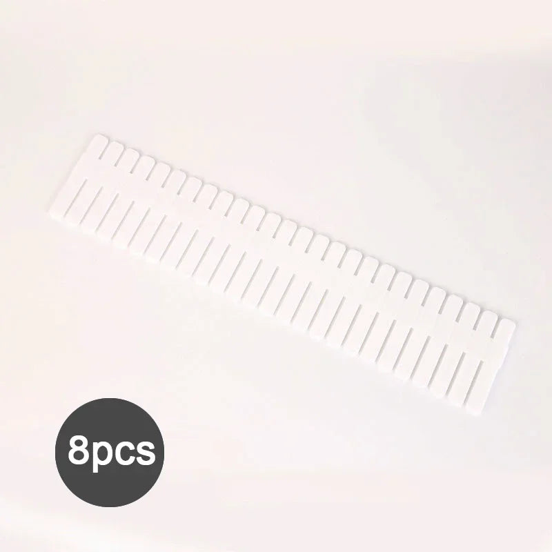 4/8 Pieces Adjustable Drawer Divider Partition Durable Storage Cosmetic Socks Underwear Drawer Clothes Organizer Cabinets