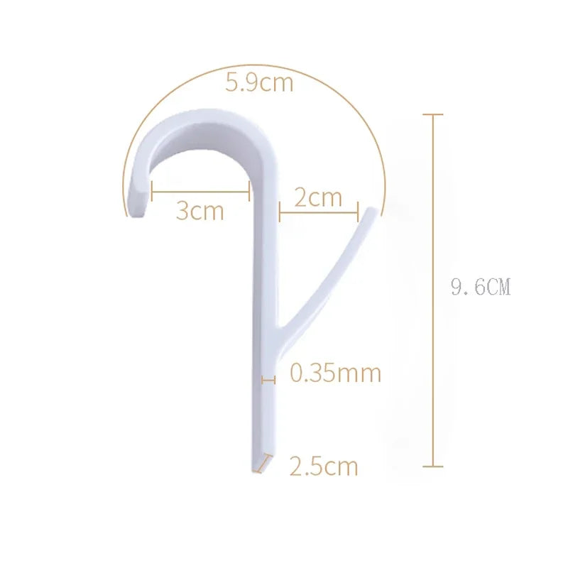 2-6pcs Multi-Purpose Radiator Towel Hangers Coat Clothes Scarf Rack Bath Hook - Metal over Door Or Wall Mounted