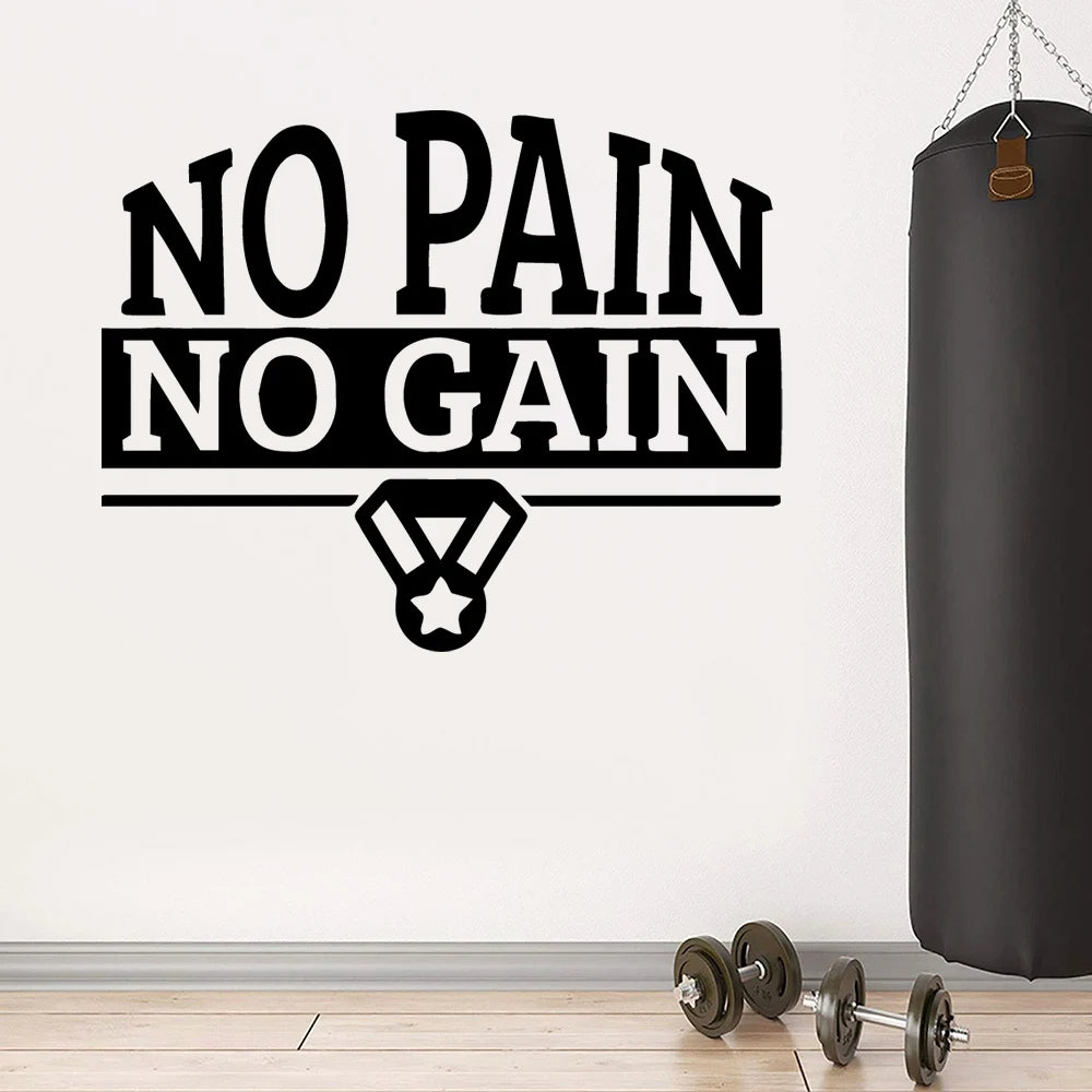 1 pc Gym New Design Wall Stickers Decorave Sticker Home Decor Living Room Bedroom Vinyl Mural Decal
