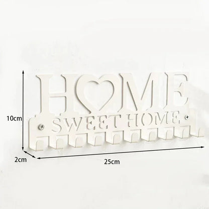 1pc Metal Wall Hooks Key Holder, Wall Mounted Coat Rack, Iron Art Decor For Home Kitchen Door