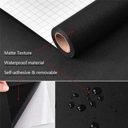 55cm Width Waterpoof Matte Wallpaper White Vinyl Self-Adhesive Stickers for Wall Furniture Livingroom Contact Paper Home Decor